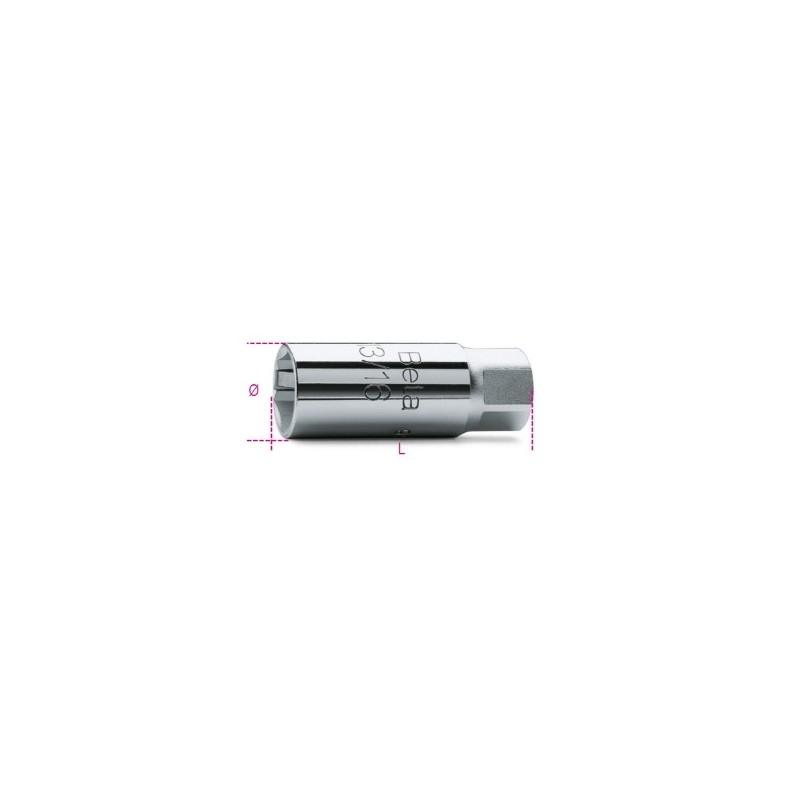 956E 16 Vaso con cuadrado hembra de 3/8&quot,, para bujías