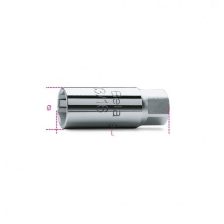 956E 16 Vaso con cuadrado hembra de 3/8&quot,, para bujías