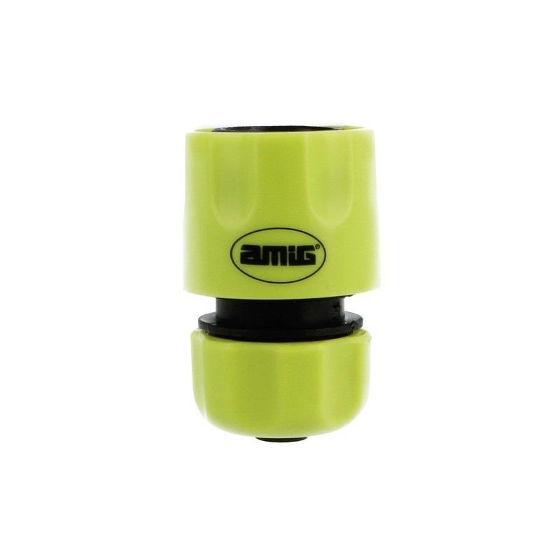 AMIG 24351  
 Empalme rápido manguera R08  
 1/2''  
 ABS  
 Verde pistacho