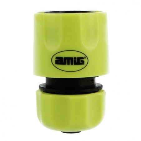 AMIG 24351  
 Empalme rápido manguera R08  
 1/2''  
 ABS  
 Verde pistacho