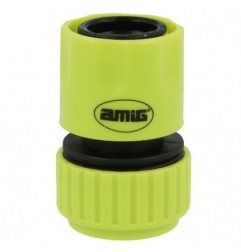 AMIG 24352  
 Empalme rápido manguera R08  
 3/4''  
 ABS  
 Verde pistacho