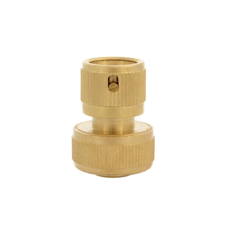 AMIG 24356  
 Empalme rápido manguera R08  
 3/4''  
 Latón  
 Mate