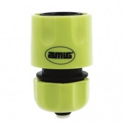 AMIG 24357  
 Empalme rápido manguera R09 STOP  
 1/2''  
 ABS  
 Verde pistacho