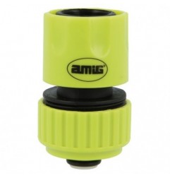 AMIG 24358  
 Empalme rápido manguera R09 STOP  
 3/4''  
 ABS  
 Verde pistacho