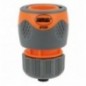 AMIG 24359  
 Empalme rápido manguera R09 STOP PLUS  
 1/2''  
 ABS + goma  
 Naranja-Gris