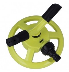 AMIG 24376  
 Aspersor rotativo R14  
 Ø150 x 110 mm  
 ABS  
 Verde pistacho-Negro