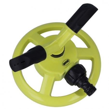 AMIG 24376  
 Aspersor rotativo R14  
 Ø150 x 110 mm  
 ABS  
 Verde pistacho-Negro