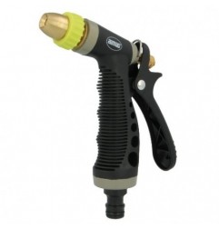 AMIG 24387  
 Pistola riego R25  
 150 mm  
 Latón + goma  
 Verde pistacho-Negro