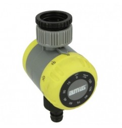 AMIG 24405  
 Programador riego R42  
 Ø60 x 80 mm  
 ABS + goma  
 Verde pistacho-Negro