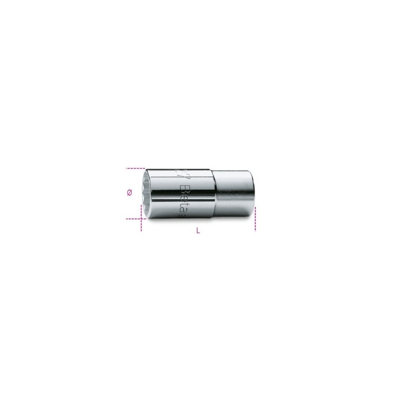 960 27 Vaso con cuadrado hembra de 1/2&quot, para inyectores de motores diésel
