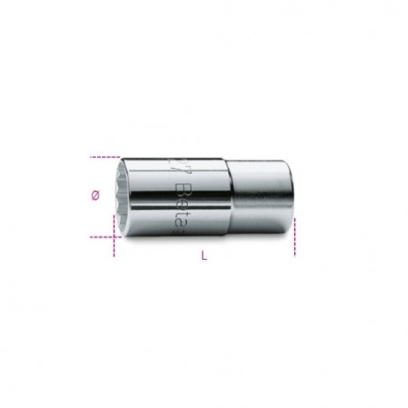 960 27 Vaso con cuadrado hembra de 1/2&quot, para inyectores de motores diésel