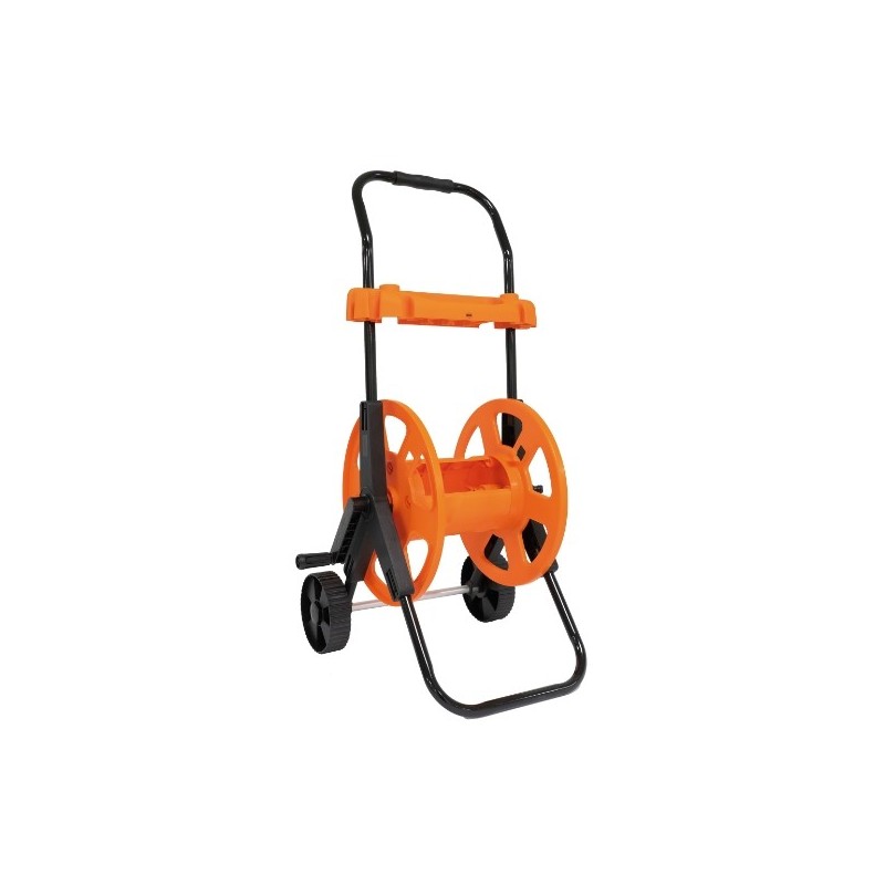 AMIG 24410  
 Carro portamangueras R47  
 1/2'' - 60 m  
 Polipropileno  
 Naranja-Gris