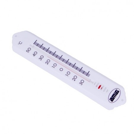 AMIG 24465  
 Termómetro P42  
 190 x 50 mm  
 Polipropileno  
 Blanco