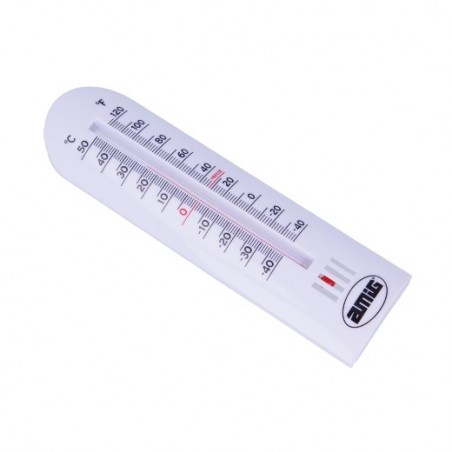 AMIG 24466  
 Termómetro P43  
 300 x 65 mm  
 Polipropileno  
 Blanco