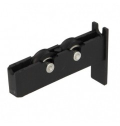 AMIG 24493   Rodamiento ventana COR12   56 x 14 mm   Nylon   Negro