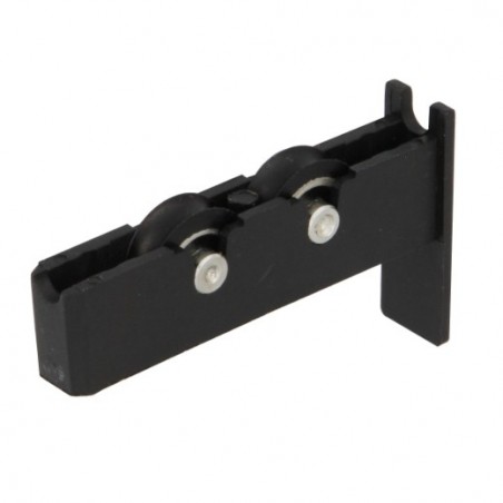AMIG 24493   Rodamiento ventana COR12   56 x 14 mm   Nylon   Negro