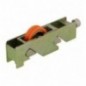 AMIG 24509   Rodamiento ventana COR28   75 x 15 mm   Zamak   Bicromatado