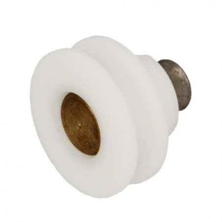 AMIG 24521   Rodamiento mampara MMP07   Ø25 x 19 mm   Nylon   Blanco