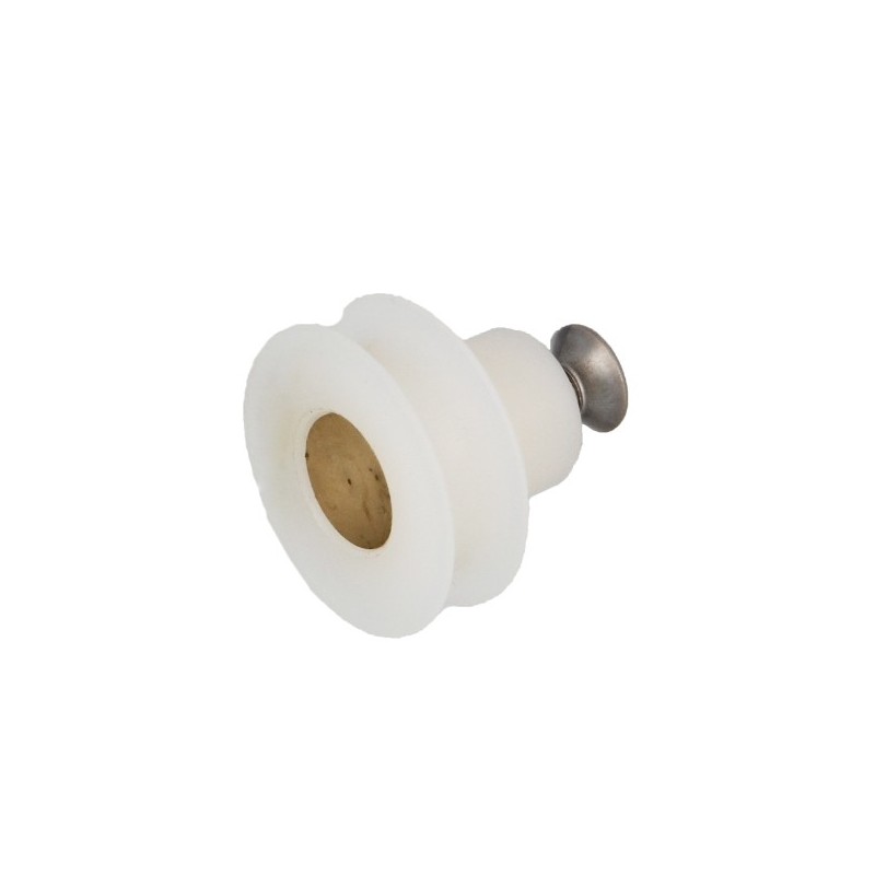 AMIG 24522   Rodamiento mampara MMP08   Ø25 x 16 mm   Nylon   Blanco