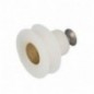 AMIG 24522   Rodamiento mampara MMP08   Ø25 x 16 mm   Nylon   Blanco