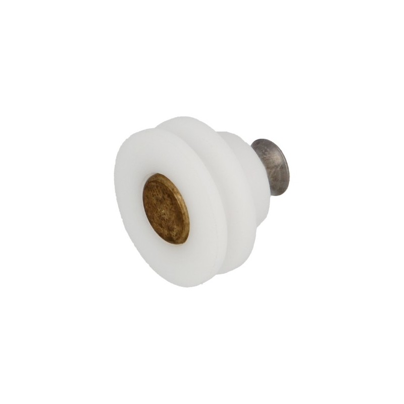 AMIG 24523   Rodamiento mampara MMP09   Ø24 x 16 mm   Nylon   Blanco