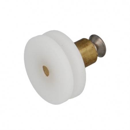 AMIG 24526   Rodamiento mampara MMP12   Ø26 x 21 mm   Nylon   Blanco