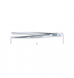 996 150 Pinza de puntas planas y rectas de acero inoxidable