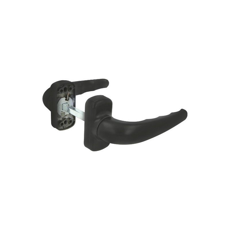 AMIG 24582  
 Manilla aluminio SENDOA  
 125 x 66 mm  
 Aluminio  
 Negro