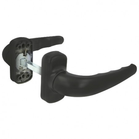 AMIG 24586  
 Manilla aluminio SENDOA  
 125 x 66 mm  
 Aluminio  
 Negro
