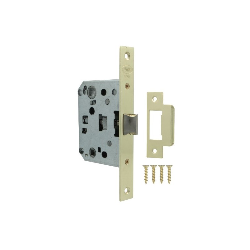 AMIG 24592  
 Pestillo 3100U  
 50/70 mm  
 Acero  
 Latonado barnizado