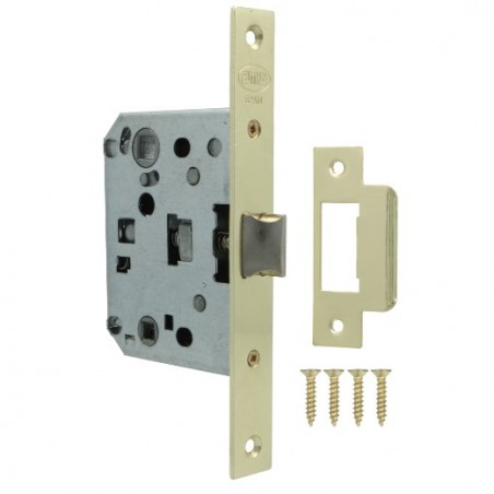 AMIG 24592  
 Pestillo 3100U  
 50/70 mm  
 Acero  
 Latonado barnizado
