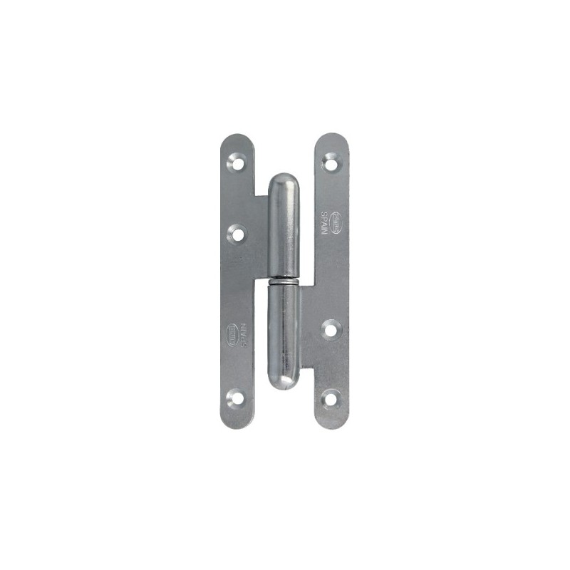 AMIG 24610  
 Pernio 505  
 110 x 55 x 3 mm  
 Acero  
 Zincado - Izquierda