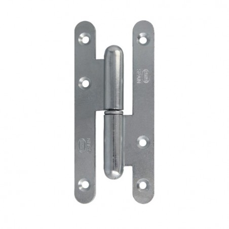 AMIG 24610  
 Pernio 505  
 110 x 55 x 3 mm  
 Acero  
 Zincado - Izquierda