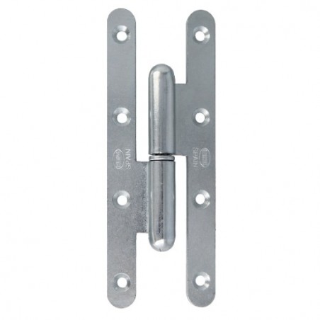 AMIG 24611  
 Pernio 505  
 140 x 55 x 3 mm  
 Acero  
 Zincado - Derecha