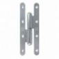 AMIG 24611  
 Pernio 505  
 140 x 55 x 3 mm  
 Acero  
 Zincado - Derecha