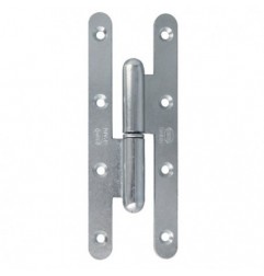 AMIG 24612  
 Pernio 505  
 140 x 55 x 3 mm  
 Acero  
 Zincado - Izquierda