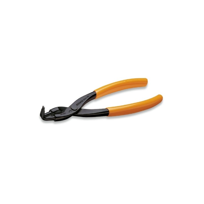 1034 170 Alicate para retenes interiores de bocas acodadas 90°, con mangos recubiertos con PVC