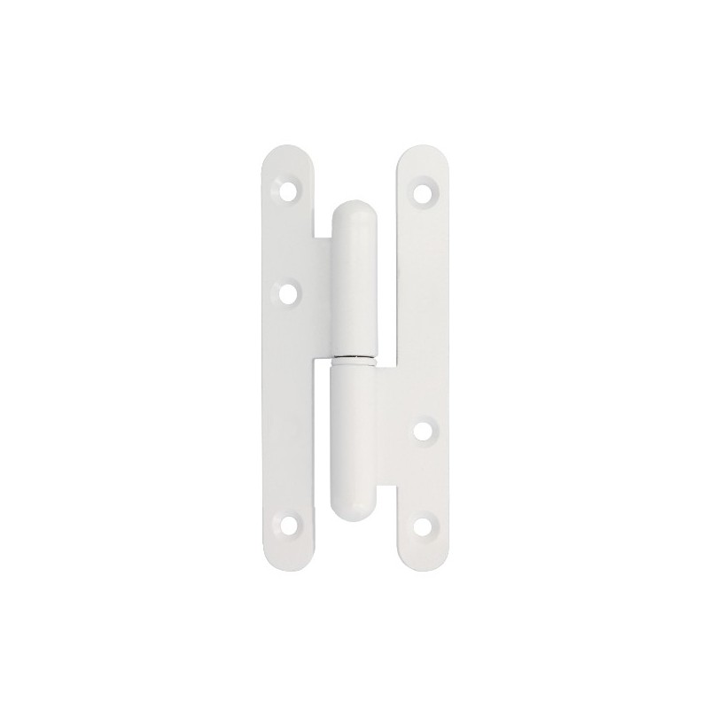 AMIG 24615  
 Pernio 505  
 110 x 55 x 3 mm  
 Acero  
 Blanco - Derecha