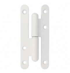 AMIG 24616  
 Pernio 505  
 110 x 55 x 3 mm  
 Acero  
 Blanco - Izquierda