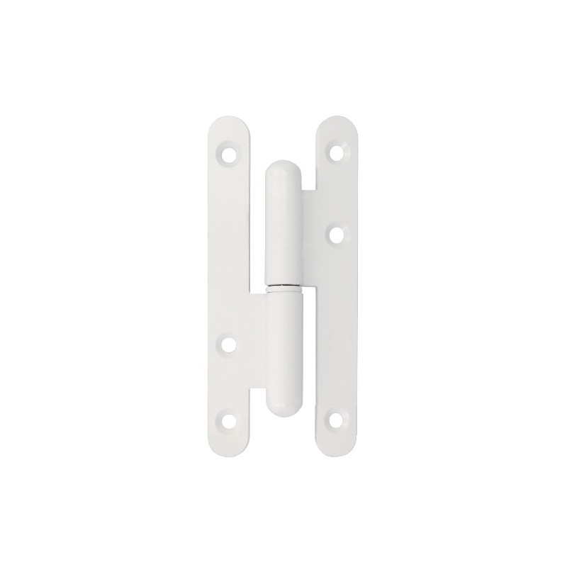 AMIG 24616  
 Pernio 505  
 110 x 55 x 3 mm  
 Acero  
 Blanco - Izquierda