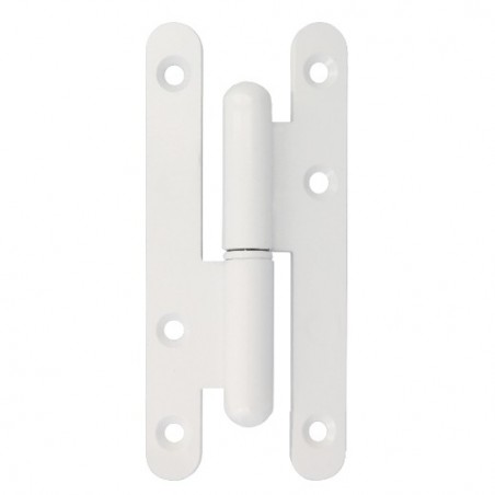 AMIG 24616  
 Pernio 505  
 110 x 55 x 3 mm  
 Acero  
 Blanco - Izquierda