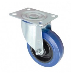 AMIG 24623  
 Rueda con pletina 2700  
 Ø100 mm  
 Goma  
 Azul
