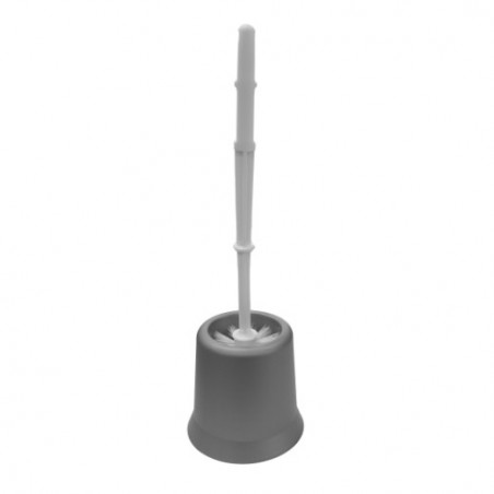 VELTA HOME 24632  
 Escobillero REDONDO  
 Ø13 x 40 cm  
 Nylon-PVC  
 Gris/Blanco