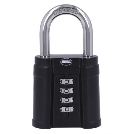 AMIG 24639  
 Candado combinación 90 FORTE  
 56 mm  
 Aleación de Zinc  
 Negro