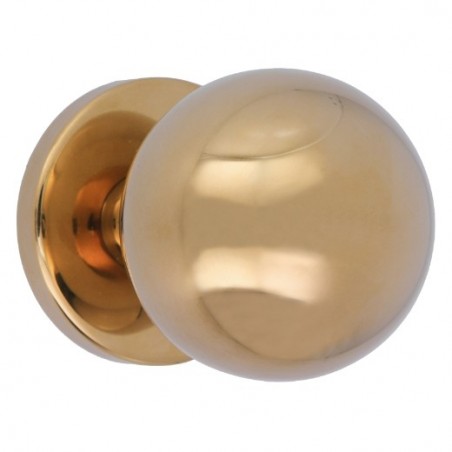 AMIG 24642  
 Pomo puerta de entrada 56  
 Ø70 mm  
 Acero inoxidable 18/8  
 Latonado PVD