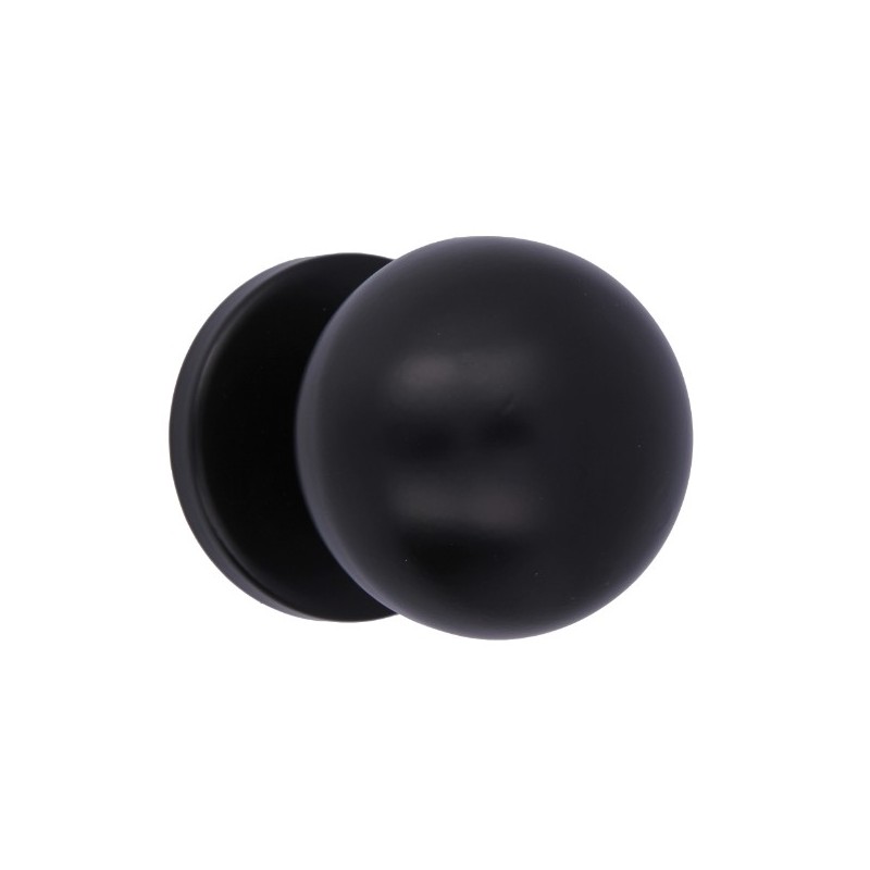 AMIG 24643  
 Pomo puerta de entrada 56  
 Ø70 mm  
 Acero inoxidable 18/8  
 Negro