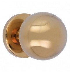 AMIG 24645  
 Pomo puerta de entrada 56  
 Ø70 mm  
 Acero inoxidable 18/8  
 Latonado PVD