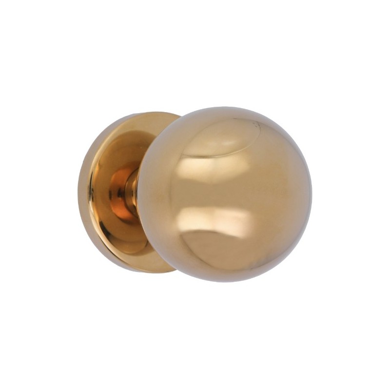AMIG 24645  
 Pomo puerta de entrada 56  
 Ø70 mm  
 Acero inoxidable 18/8  
 Latonado PVD