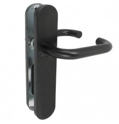 AMIG 24649  
 Manilla con placa 3PX  
 245 x 45 mm  
 Acero inoxidable  
 Negro