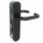 AMIG 24649  
 Manilla con placa 3PX  
 245 x 45 mm  
 Acero inoxidable  
 Negro